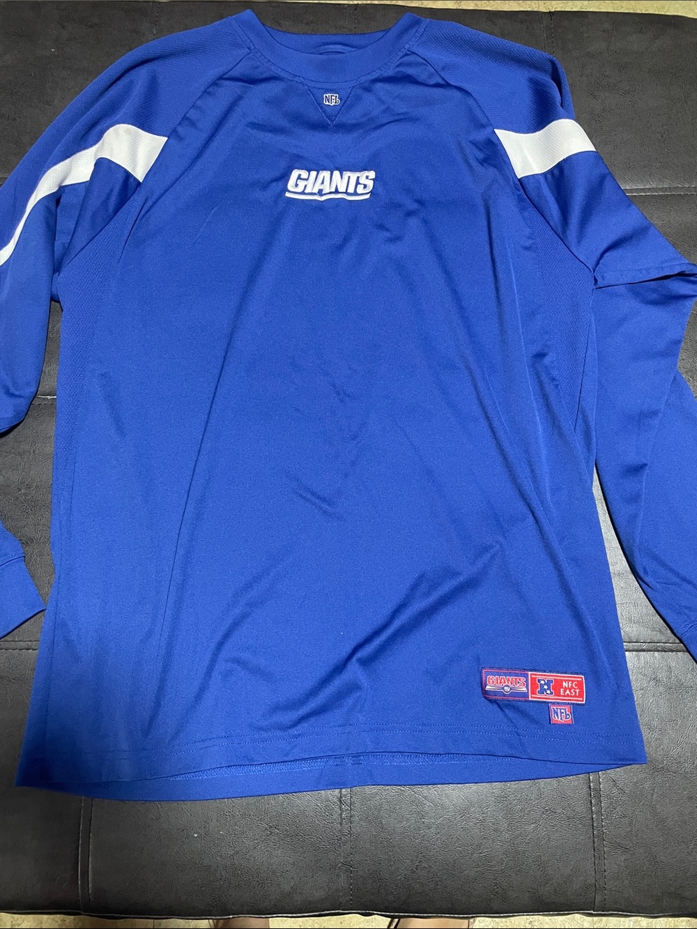 NFL Giants Long-Sleeve Royal Blue Jersey Shirt